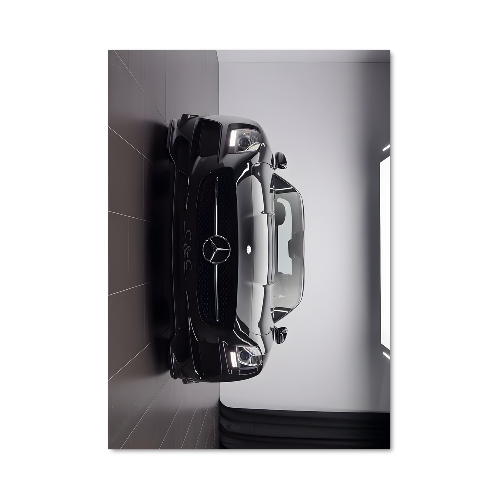 Poster Sls amg black series majestueux